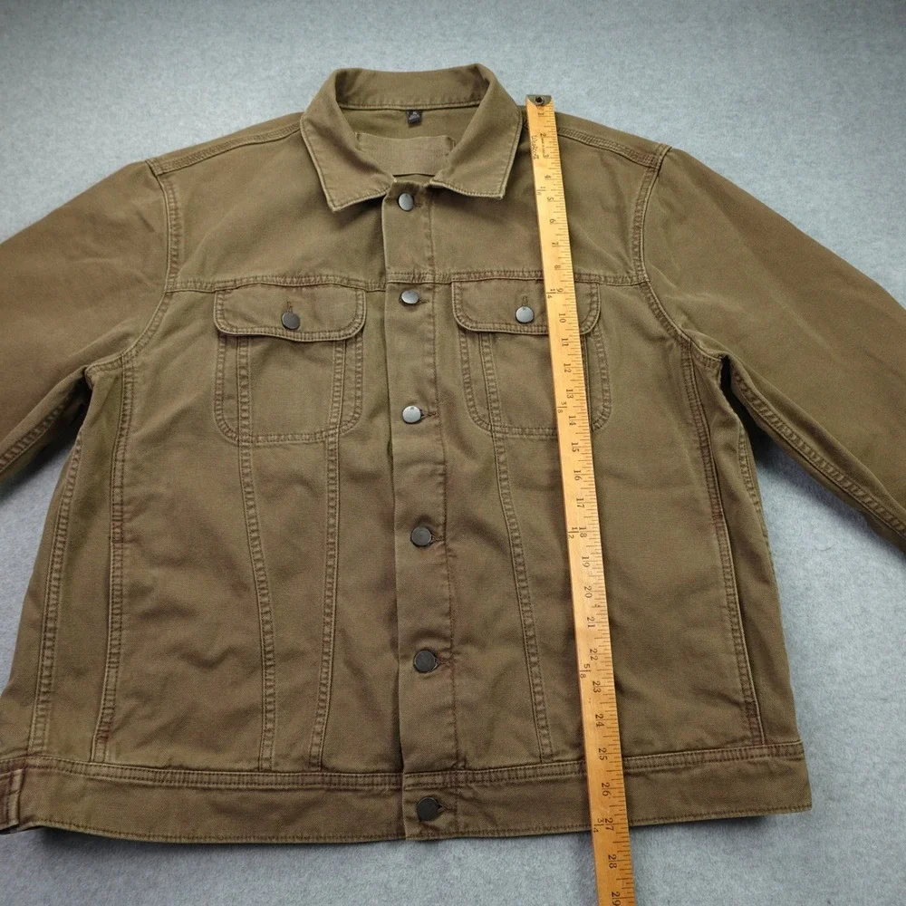 Banana Republic Jacket Mens XL Olive Brown Heritage‎ Canvas Trucker Workwear
